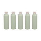 Cosmetic & Toiletry Bags: 5PCS Green Squeeze Bottles Refillable Plastic Liquid Soap Lotion Travel Use