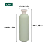 Cosmetic & Toiletry Bags: 5PCS Green Squeeze Bottles Refillable Plastic Liquid Soap Lotion Travel Use