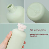 Cosmetic & Toiletry Bags: 5PCS Green Squeeze Bottles Refillable Plastic Liquid Soap Lotion Travel Use