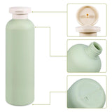 Cosmetic & Toiletry Bags: 5PCS Green Squeeze Bottles Refillable Plastic Liquid Soap Lotion Travel Use