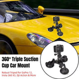Camera Accessories: Sports Camera Accessories Three Legged Car Suction Cups Mounting Tool for Camera