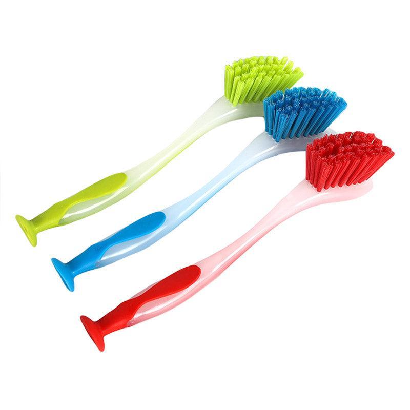 Toilet Brushes & Holders: Multi Functional Long Handle Cleaning Brush Vertical Suction Kitchen Brush - Blue