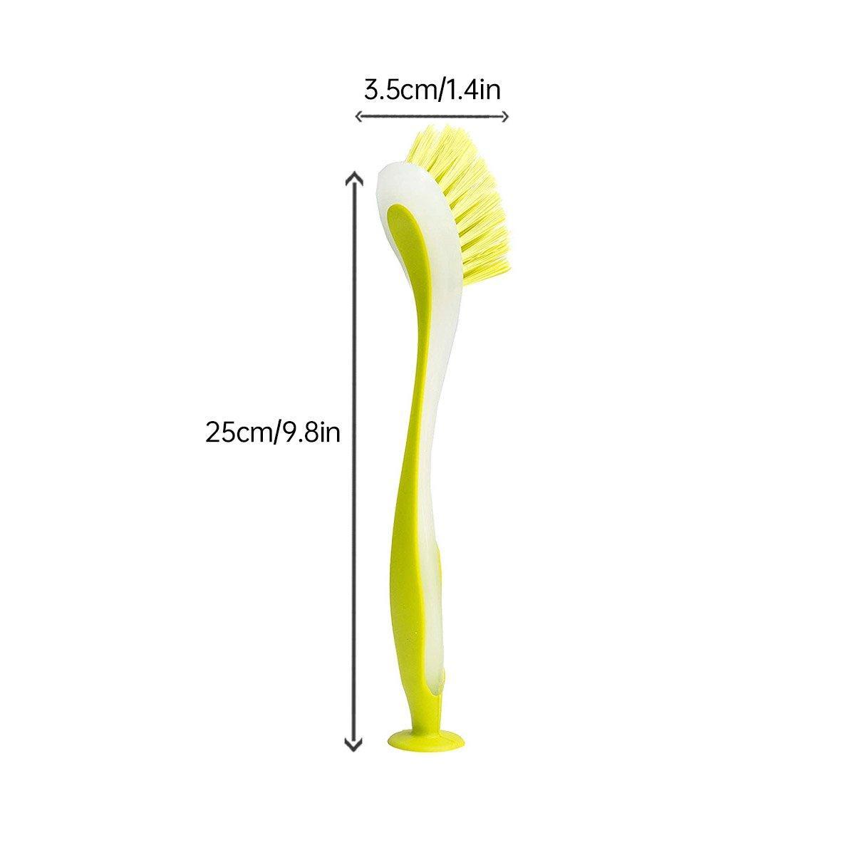 Toilet Brushes & Holders: Multi Functional Long Handle Cleaning Brush Vertical Suction Kitchen Brush - Blue