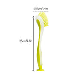 Toilet Brushes & Holders: Multi Functional Long Handle Cleaning Brush Vertical Suction Kitchen Brush - Blue