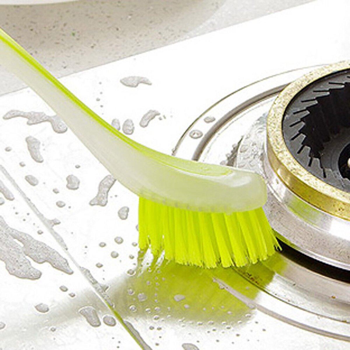 Toilet Brushes & Holders: Multi Functional Long Handle Cleaning Brush Vertical Suction Kitchen Brush - Blue