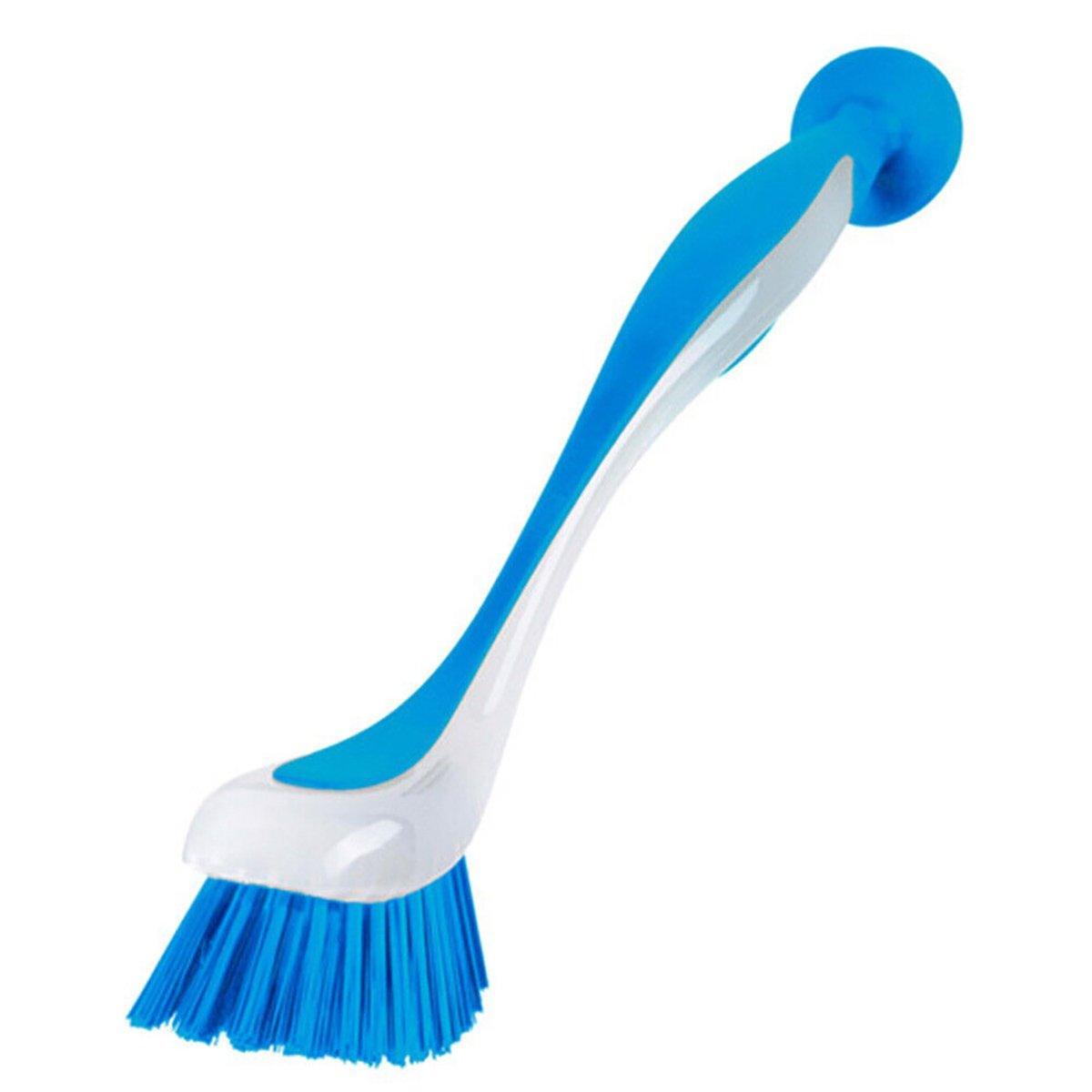 Toilet Brushes & Holders: Multi Functional Long Handle Cleaning Brush Vertical Suction Kitchen Brush - Red