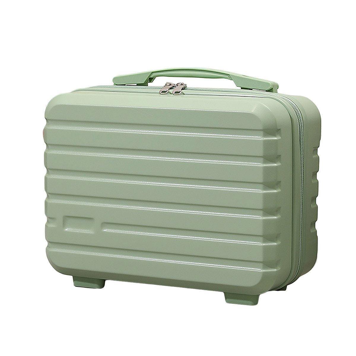 Suitcases: Portable 14 Inch Suitcase Mini Small Travel Storage Hand Gift Box - Green