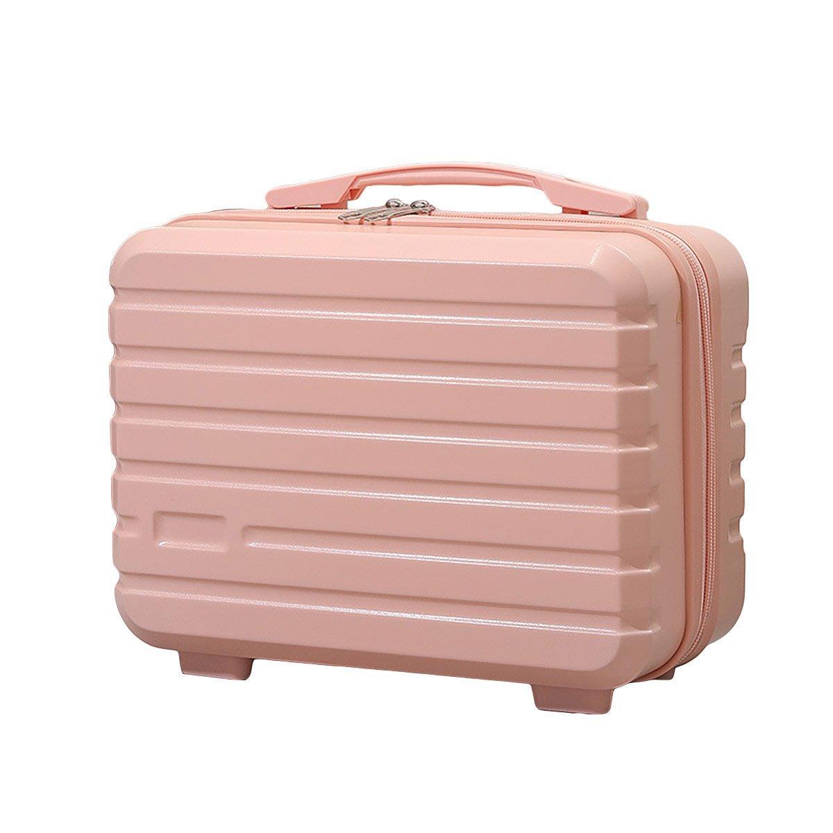 Suitcases: Portable 14 Inch Suitcase Mini Small Travel Storage Hand Gift Box - Pink