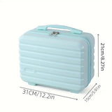 Suitcases: Portable 14 Inch Suitcase Mini Small Travel Storage Hand Gift Box - White