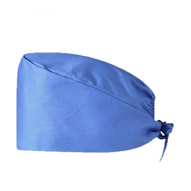 Protective Equipment: 100% Cotton Unisex Surgical Scrub Cap for Doctors & Nurses - Purple