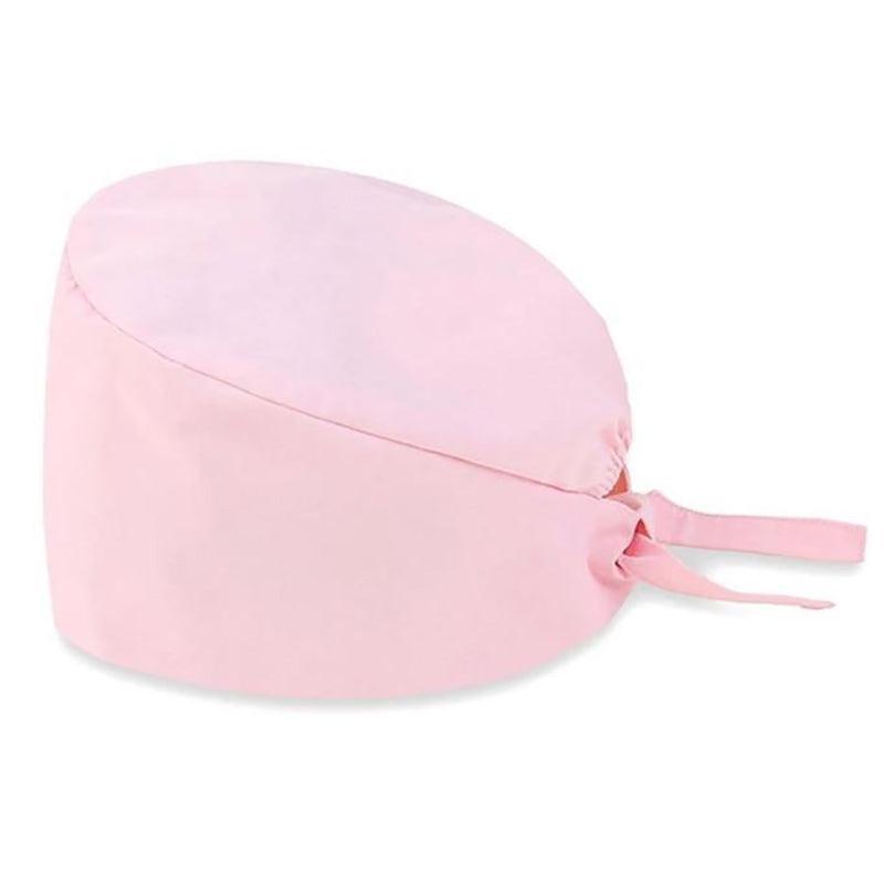 Protective Equipment: 100% Cotton Unisex Surgical Scrub Cap for Doctors & Nurses - White