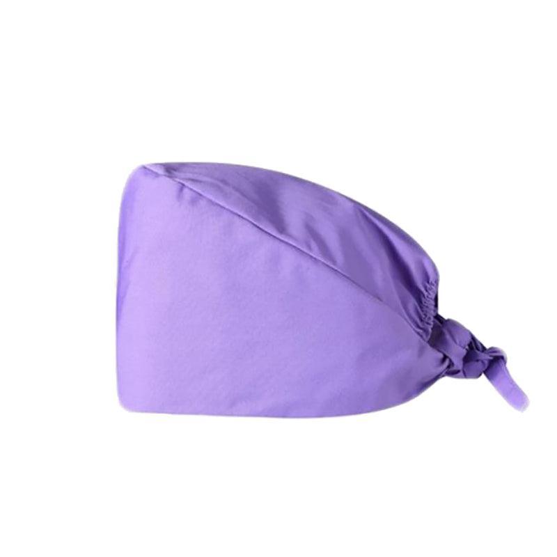 Protective Equipment: 100% Cotton Unisex Surgical Scrub Cap for Doctors & Nurses - White
