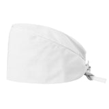 100% Cotton Unisex Surgical Scrub Cap for Doctors & Nurses - White