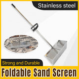 Fishing Tackle: Stainless Steel Sand Screen Collapsible Beach Screen Crab Trap Fishing Gear