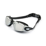 Swimming Pools: Unisex Swimming Goggles Waterproof Anti Fog Adjustable Swim Glasses for Men Women - Black