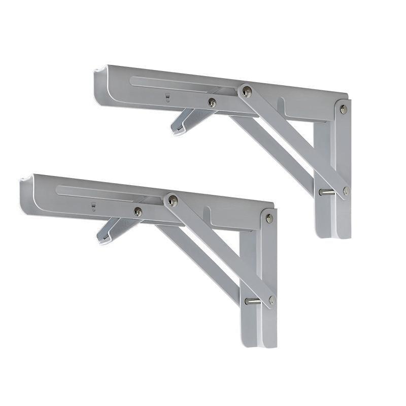 Hardware Hooks: Traderight Table Bracket Folding Stainless Steel 150KG Wall Shelf Bench 2PCS - White 20in