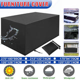 Outdoor Lights: Waterproof Outdoor Furniture Cover Garden Patio Rain Uv Table Protector Chair - 123*123*74