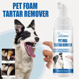 Pet Grooming Supplies: Pet Tartar Remover for Yellow Teeth Bad Breath Cleaning Foam Oral Care Cleaner