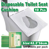 10PCS Disposable Soluble Water Toilet Seat Cover Travel Portable Hygiene Mat