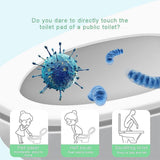 10PCS Disposable Soluble Water Toilet Seat Cover Travel Portable Hygiene Mat