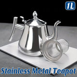 Coffee Machines & Accessories: Thickened Stainless Steel Teapot Kettle With Strainer For Restaurant Hotel Use