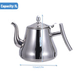 Coffee Machines & Accessories: Thickened Stainless Steel Teapot Kettle With Strainer For Restaurant Hotel Use
