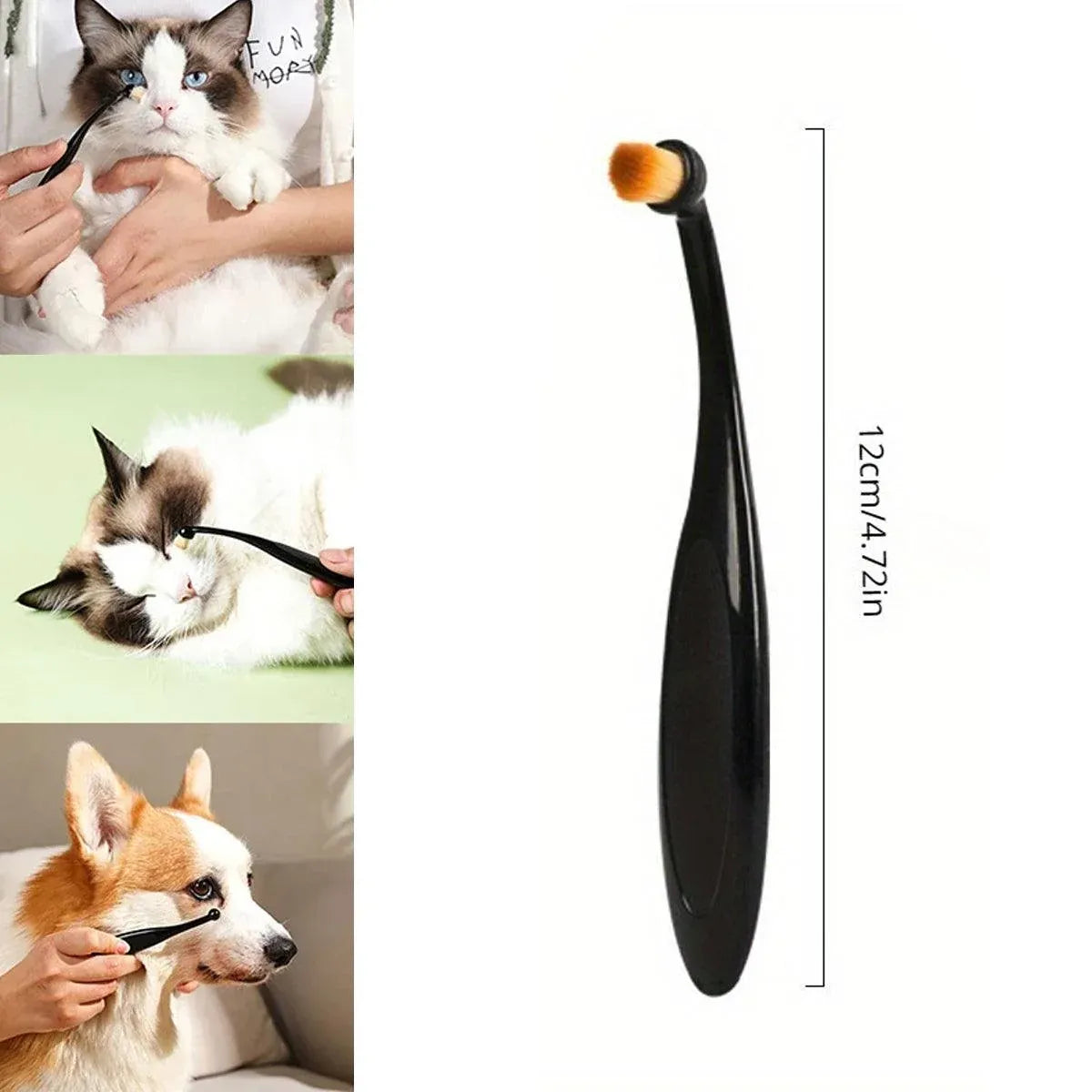 Pet Tear Stain Remover Brush for Cats and Dogs, 1 Piece