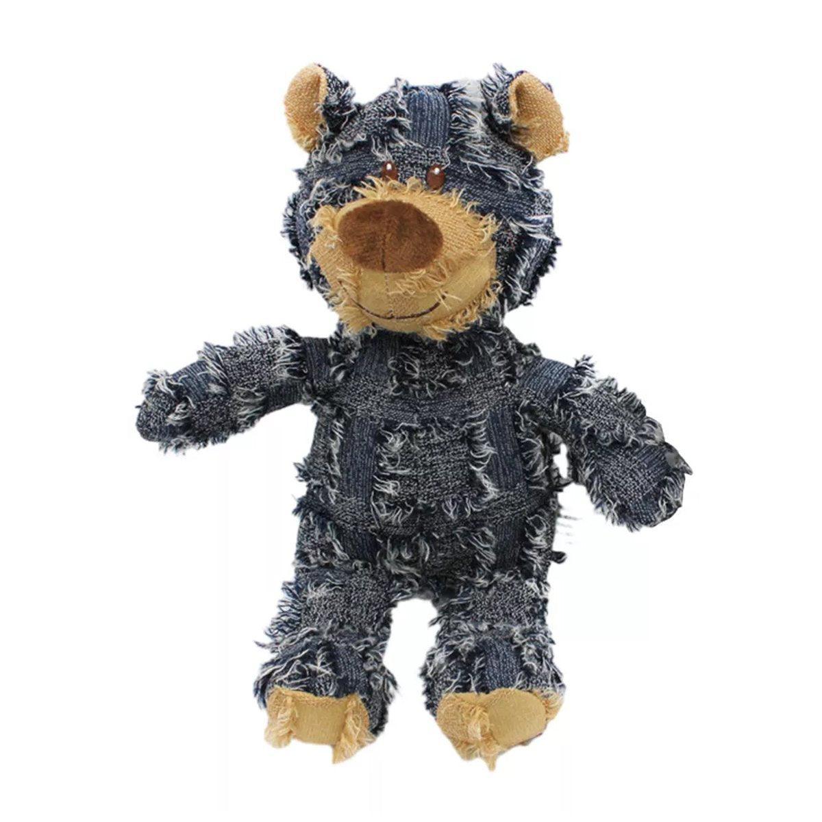 Dog Apparel: Puppy Squeaky Plush Toy Small Dog Chew Soft Bear Pet Companion - Brown-22cm
