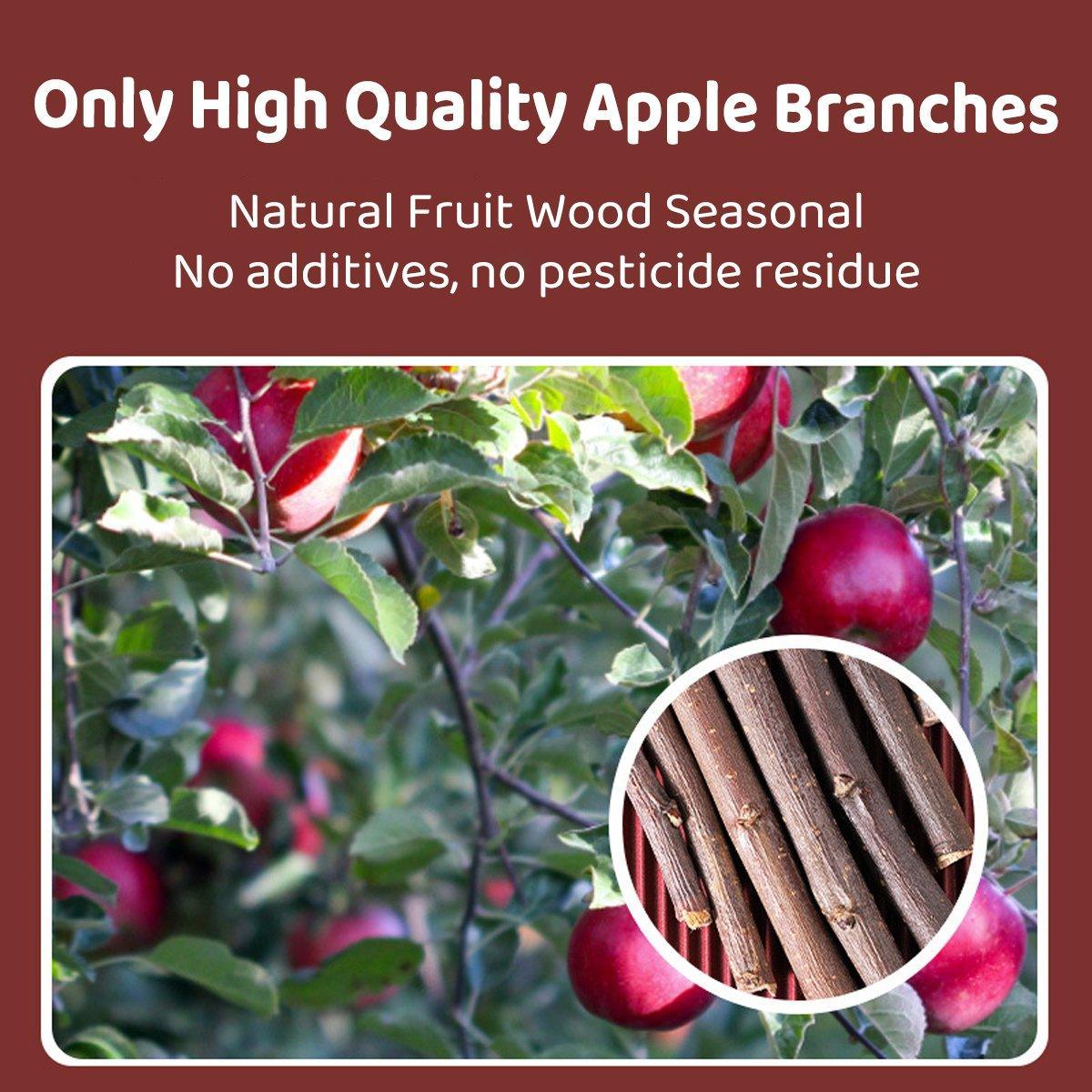 Dog Carriers & Crates: Natural Rabbit Molar Snacks Hamster Branches Sweet Bamboo Grinding Teeth Wood - Black