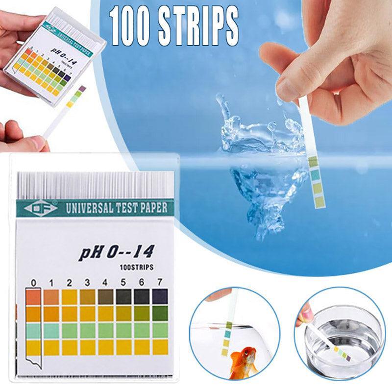 Monitoring & Testing: 100pcs pH Test Strips 0-14 Alkaline Acid Litmus Kit for Urine Saliva Water