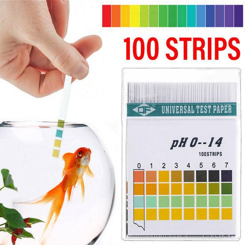 Monitoring & Testing: 100pcs pH Test Strips 0-14 Alkaline Acid Litmus Kit for Urine Saliva Water