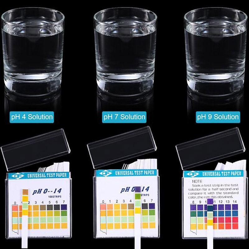 Monitoring & Testing: 100pcs pH Test Strips 0-14 Alkaline Acid Litmus Kit for Urine Saliva Water