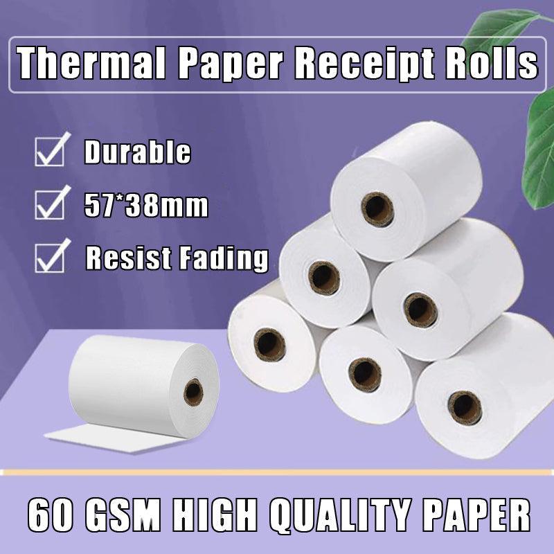 Paper Products: 100PCS 57x38mm Thermal Paper Rolls Bulk for Eftpos POS Cash Receipt Printers