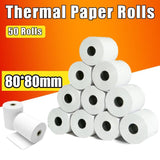 Paper Products: 50 Rolls 80X80mm Thermal Paper Cash Register Receipt Roll