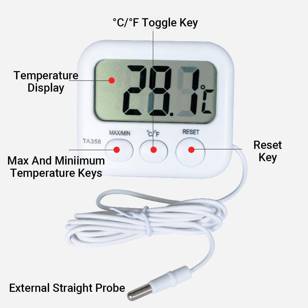 Aquarium Temperature Controllers: Digital Thermometer with Probe for Refrigerator Fish Tank Aquarium Temperature