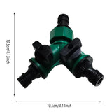 3PCS Versatile 2 Way Garden Hose Splitter Y Shape Water Pipe Connector Diverter