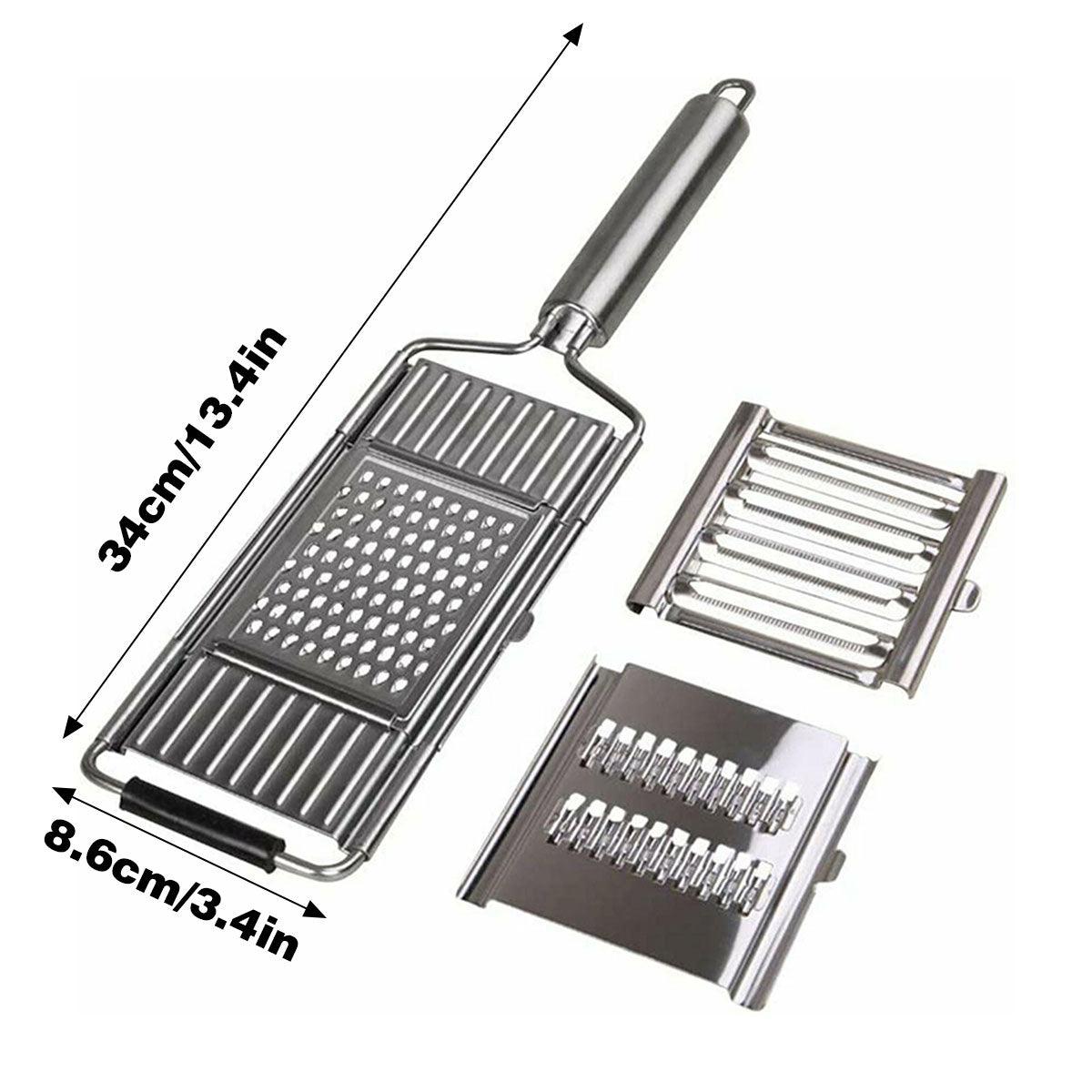 Kitchen Utensils: Multi-Purpose Vegetable Slicer Peeler Stainless Steel Grater Shredder Cutter