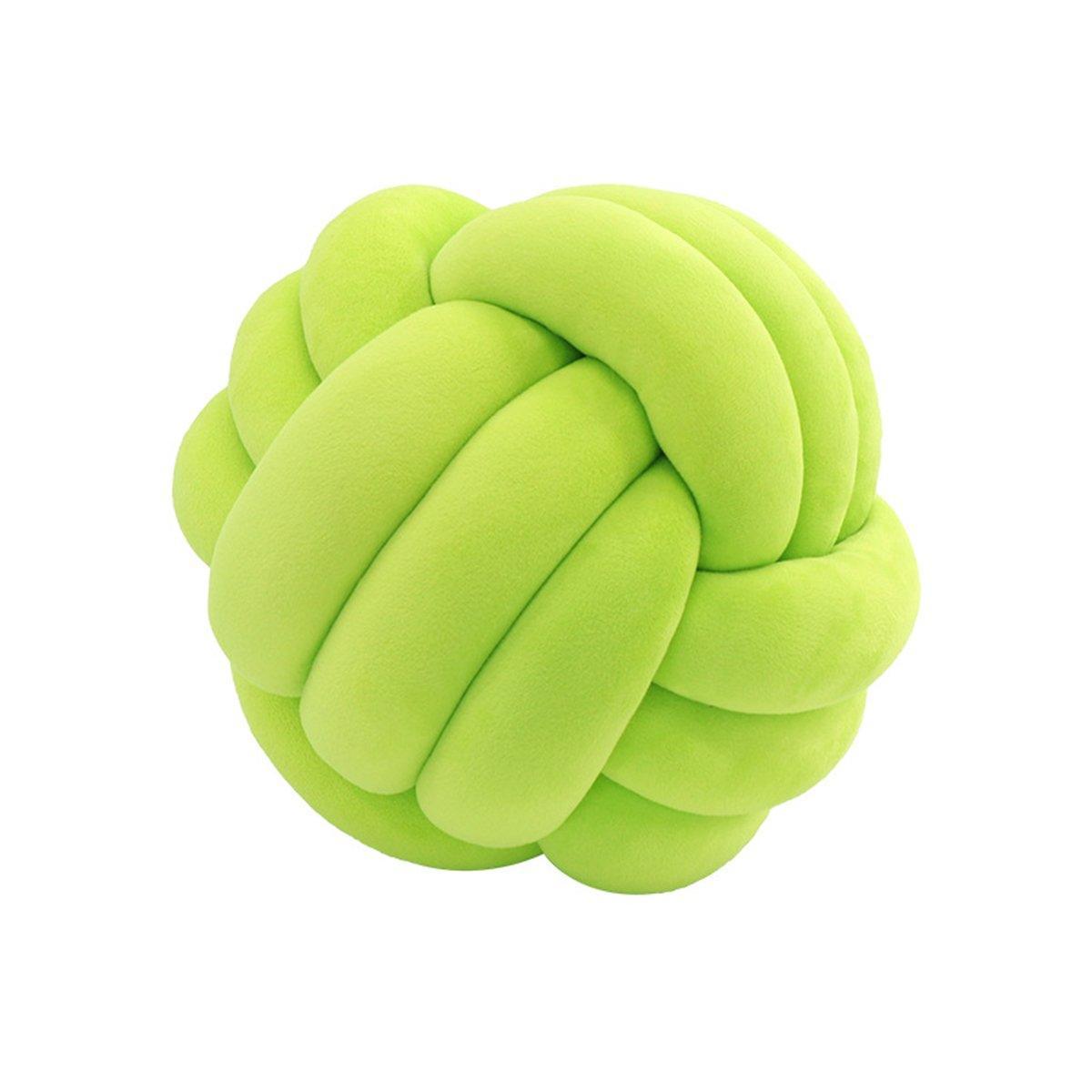 Cushions & Throws: Three-Strand Braided Round Pillow Sofa Cushion Decorative Pillow for Living Room - Black