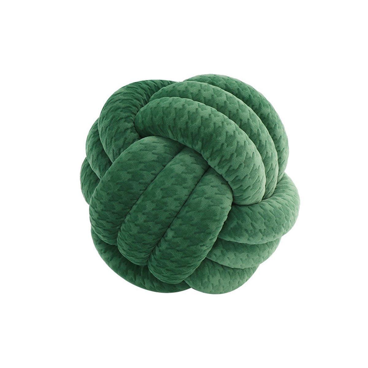 Cushions & Throws: Three-Strand Braided Round Pillow Sofa Cushion Decorative Pillow for Living Room - Curcuma