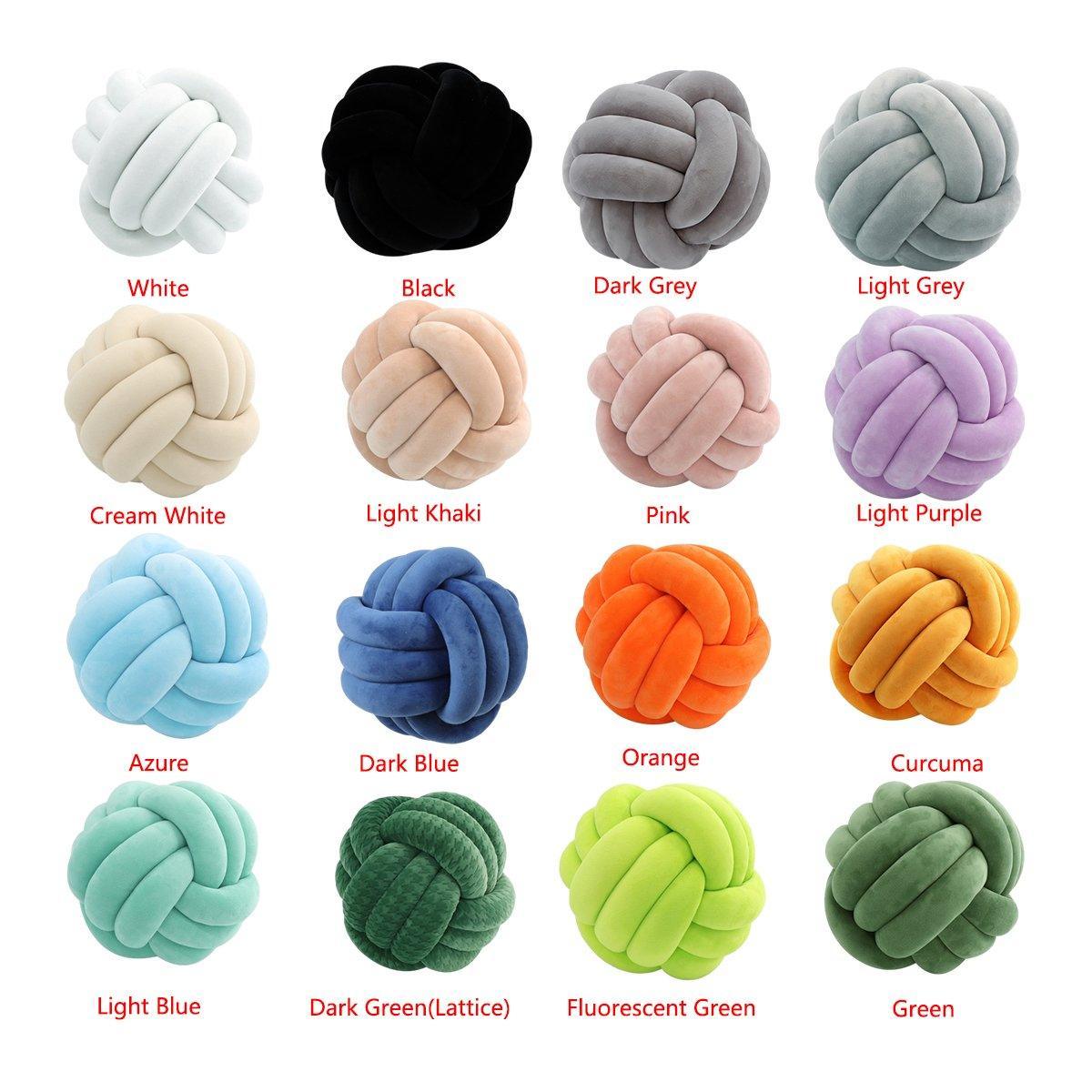 Cushions & Throws: Three-Strand Braided Round Pillow Sofa Cushion Decorative Pillow for Living Room - Dark Blue