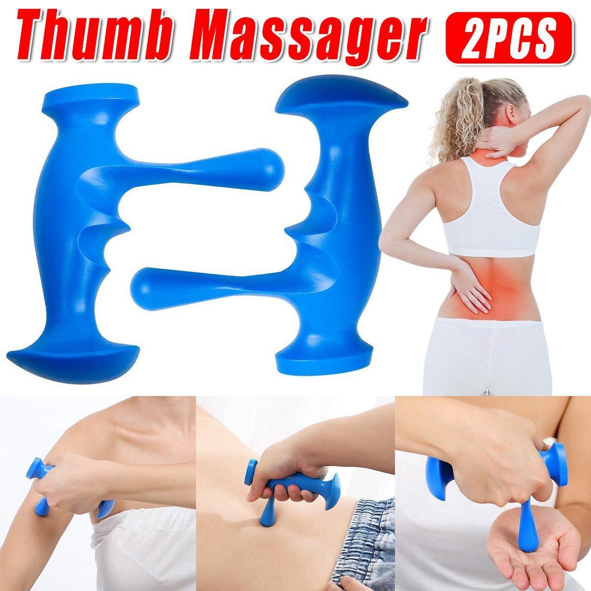 Massagers: 2PCS Acupoint Thumb Massager Trigger Point Muscle Pressing Rehabilitation Tool