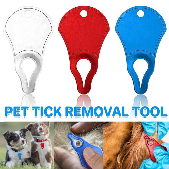 1PC Tick Removal Tool Pet Dog Lice Clip Cat Flea Removal Tool Tick Remover Tool - Silver