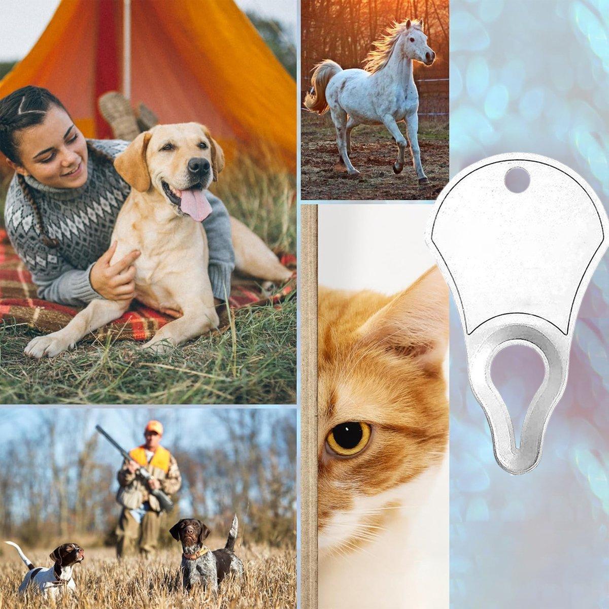 Pet Grooming Supplies: 1PC Tick Removal Tool Pet Dog Lice Clip Cat Flea Removal Tool Tick Remover Tool - Silver