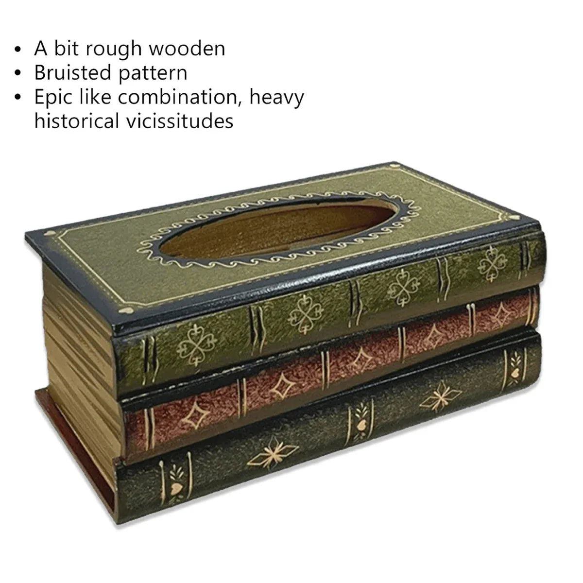 Book-Shaped Tissue Box 25.5 x 14.5 x 10 cm - 1 Piece