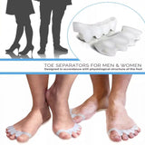 2X Silicone Gel Bunion Corrector Toe Separator Spreader Pain Relief Hallux Valgus