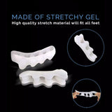 2X Silicone Gel Bunion Corrector Toe Separator Spreader Pain Relief Hallux Valgus