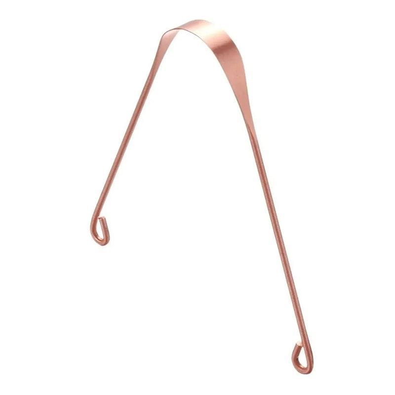 Tattoo Suppliers: Pure Copper Tongue Scraper Cleaner Thick 12Gm Ayurvedic Dental Hygiene Oral Care - 1PC
