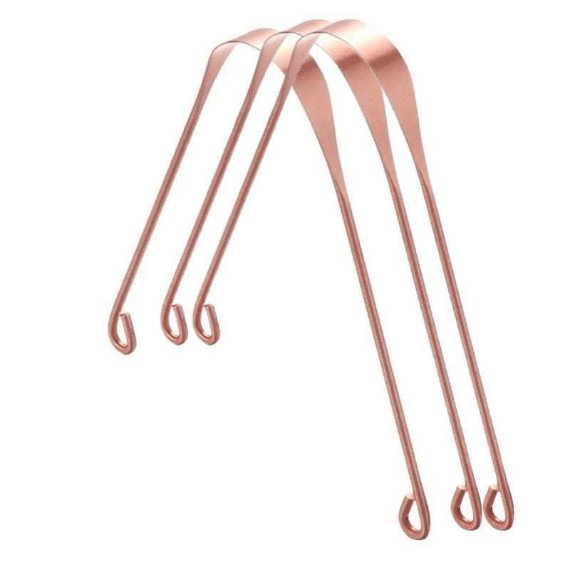 Tattoo Suppliers: Pure Copper Tongue Scraper Cleaner Thick 12Gm Ayurvedic Dental Hygiene Oral Care - 1PC