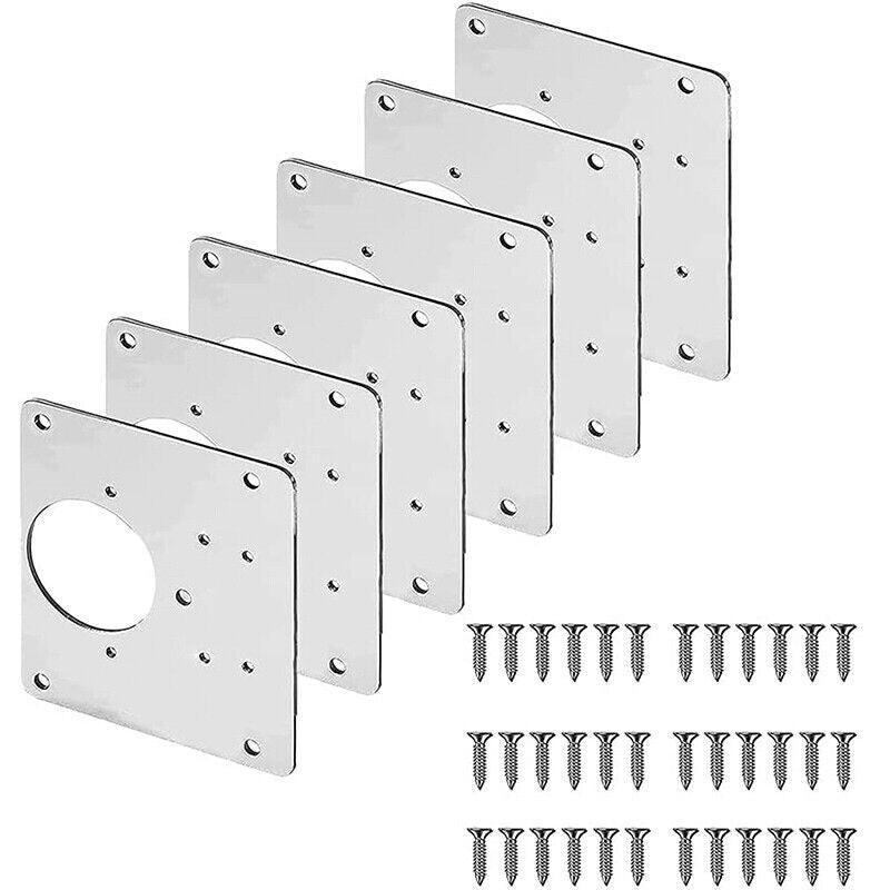 Door Hardware: Hinge Repair Plate Rust Resistant Steel Furniture Cupboard Repair Mount Tool - 1SET