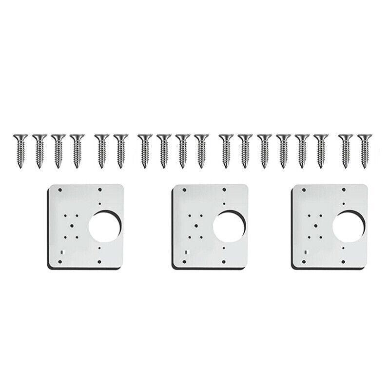 Door Hardware: Hinge Repair Plate Rust Resistant Steel Furniture Cupboard Repair Mount Tool - 1SET